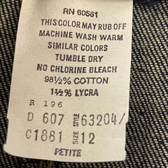 Vintage 70s Sears Action Blues‎ Flex Jeans Denim Women's 12 Petite Inseam 32" - Picture 10 of 16